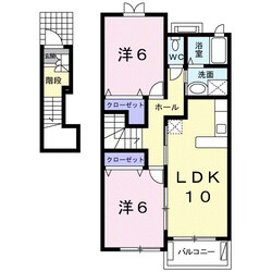 メゾン　ラルゴ　Ｂ棟の物件間取画像